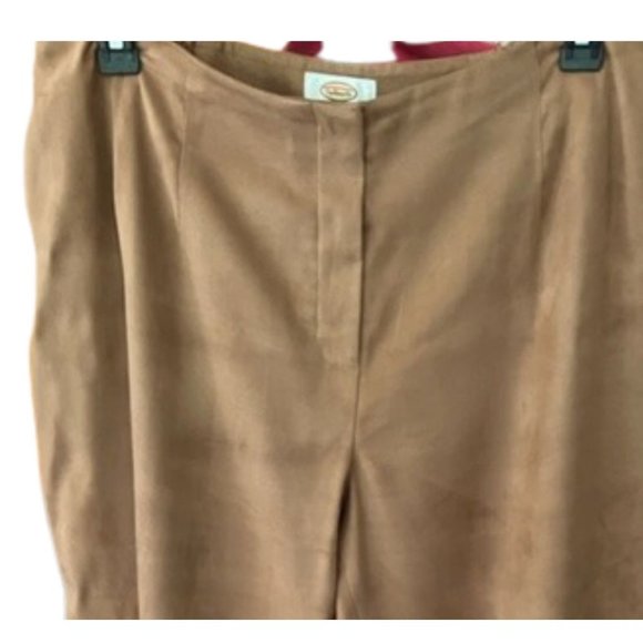 Talbots Suede-look Moleskin Pants, caramel color, 18W Petite - Picture 7 of 7